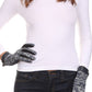 Sakkas Lilith Heather Knit Wrist Length Touch Screen Wrist Snap Winter Gloves