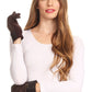 Sakkas Emie Quilted and Lace Super Soft Warm Driving Gloves Touch Screen Capable