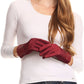 Sakkas Emie Quilted and Lace Super Soft Warm Driving Gloves Touch Screen Capable