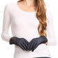 Sakkas Emie Quilted and Lace Super Soft Warm Driving Gloves Touch Screen Capable