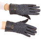Sakkas Emie Quilted and Lace Super Soft Warm Driving Gloves Touch Screen Capable