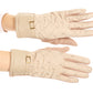 Sakkas Emie Quilted and Lace Super Soft Warm Driving Gloves Touch Screen Capable