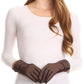 Sakkas Emie Quilted and Lace Super Soft Warm Driving Gloves Touch Screen Capable