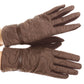 Sakkas Emie Quilted and Lace Super Soft Warm Driving Gloves Touch Screen Capable
