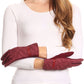 Sakkas Emie Quilted and Lace Super Soft Warm Driving Gloves Touch Screen Capable