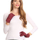 Sakkas Emie Quilted and Lace Super Soft Warm Driving Gloves Touch Screen Capable
