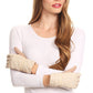 Sakkas Emie Quilted and Lace Super Soft Warm Driving Gloves Touch Screen Capable