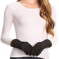 Sakkas Emie Quilted and Lace Super Soft Warm Driving Gloves Touch Screen Capable