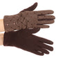 Sakkas Emie Quilted and Lace Super Soft Warm Driving Gloves Touch Screen Capable