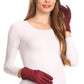 Sakkas Emie Quilted and Lace Super Soft Warm Driving Gloves Touch Screen Capable