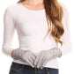 Sakkas Emie Quilted and Lace Super Soft Warm Driving Gloves Touch Screen Capable