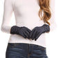 Sakkas Emie Quilted and Lace Super Soft Warm Driving Gloves Touch Screen Capable