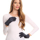 Sakkas Emie Quilted and Lace Super Soft Warm Driving Gloves Touch Screen Capable