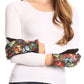 Sakkas Emie Quilted and Lace Super Soft Warm Driving Gloves Touch Screen Capable