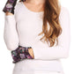 Sakkas Emie Quilted and Lace Super Soft Warm Driving Gloves Touch Screen Capable