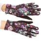 Sakkas Emie Quilted and Lace Super Soft Warm Driving Gloves Touch Screen Capable