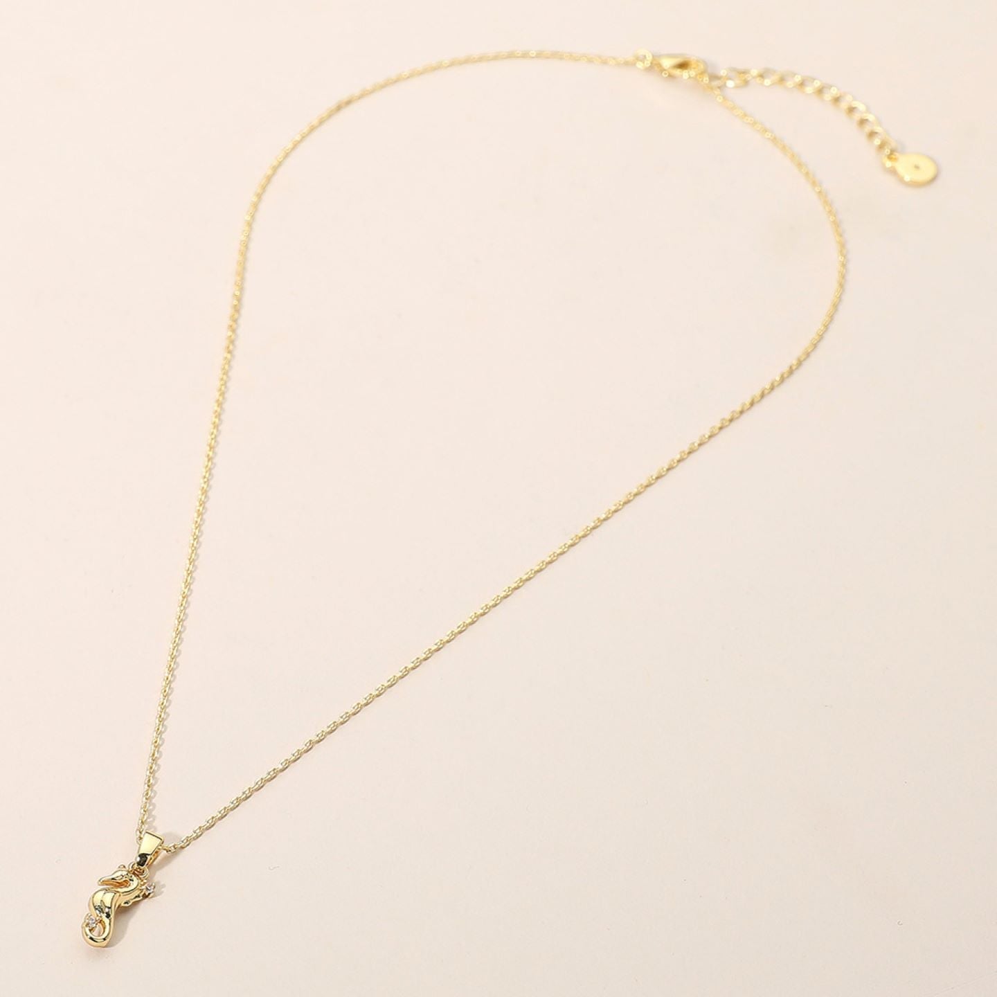 14K Gold Dipped CZ Stone Paved Holiday Mitten Pendant Necklace