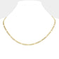 16 INCH, 4mm Stainless Steel Figaro Chain Necklace