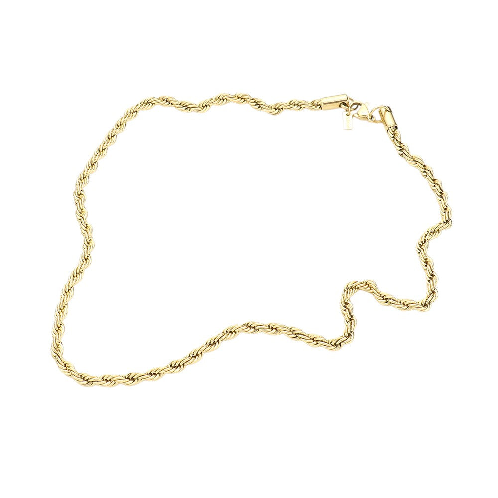 18 INCH, 4mm Stainless Steel Rope Chain Necklace