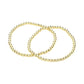 2PCS - Stainless Steel Ball Stretch Multi Layered Bracelets