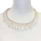 Bicone Beaded Bun Wrap Headpiece Necklace