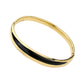 Stainless Steel Enamel Hinged Bangle Bracelet