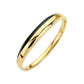 Stainless Steel Enamel Hinged Bangle Bracelet