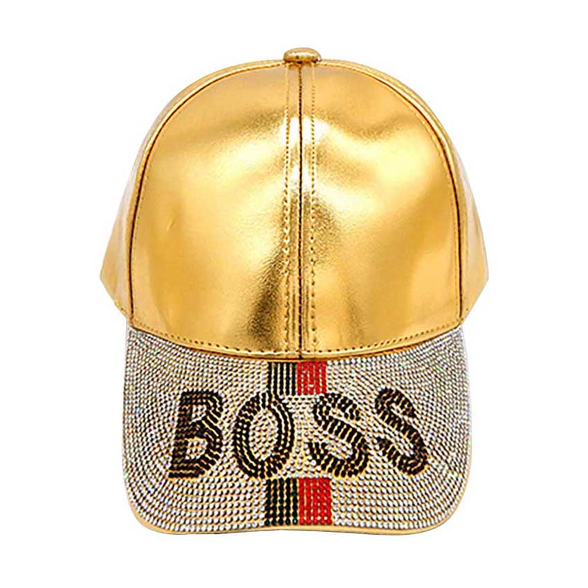 Bling Boss Message Baseball Cap