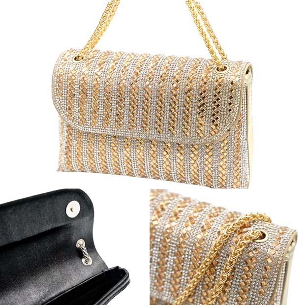 Bling Flap Bag Shoulder Crossbody Evening Bag
