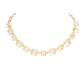 Women's Cushion Square Stone Link Evening Necklace