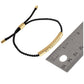 Gold Dipped Believe Message Bar Rope Pull Tie Bracelet