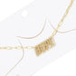 Gold Dipped Hope Message Pendant Necklace