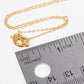 Gold Dipped Knotted Heart Pendant Necklace