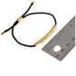 Gold Dipped WARRIOR Bar Pointed Rope Pull Tie Bracelet