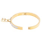 FOREVER LOVE Metal Lock Charm  Stainless Steel Evening Bracelet