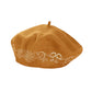 Women's Flower Bling Studded Beret Hat