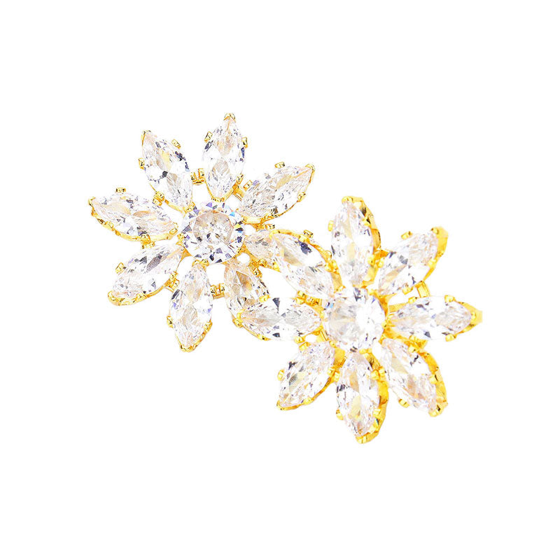 Flower Evening Stud Earrings