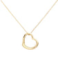 Metal Heart Cut out Pendant Necklace