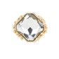 Metal Twig Detailed Stone Stretch Ring