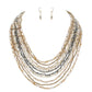 Multi Beaded Strand Necklace