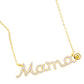 November Birthstone MAMA Message Pendant Necklace