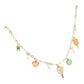 Lets Play Message Enamel Pickleball Pearl Charm Station Necklace