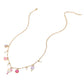 Lets Play Message Enamel Pickleball Pearl Charm Station Necklace