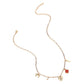 Heart Bow Pearl Quatrefoil Cross Charm Station Paperclip Chain Necklace