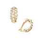 Rhinestone Embellished Necklace Clip Earring Set