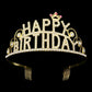 Rhinestone Paved HAPPY BIRTHDAY Message Princess Tiara