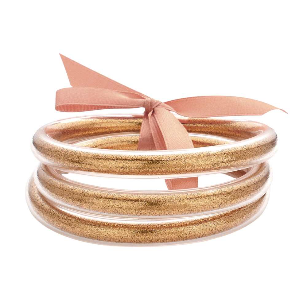 3PCS Glitter Jelly Tube Bangle Bracelet