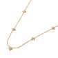 SECRET BOX Stainless Steel Stone Starburst Station Necklace