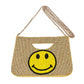 Smile Seed Beaded Tote Crossbody Bag