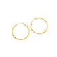 Stainless Steel 1.2 Inch Metal Hoop Pin Catch Earrings